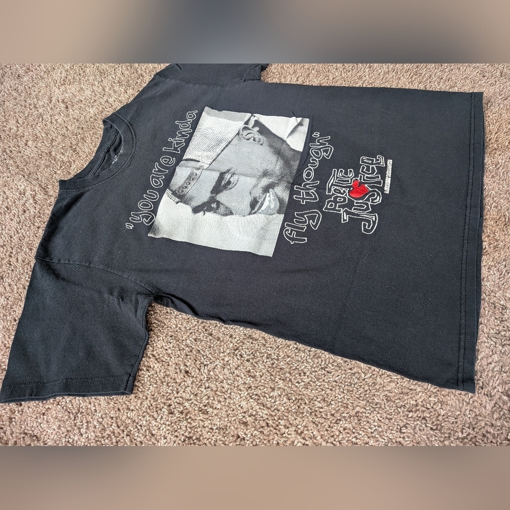 Poetic Justice Tupac Shakur T-shirt Women's Medium - Picture 5 of 9